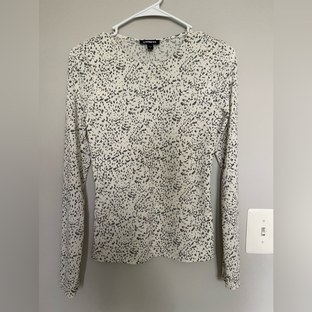 Express long sleeve stretchy animal‎ print shirt